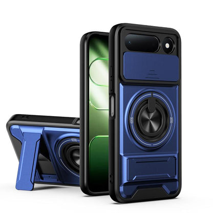 Lens Sliding Window Multifunctional Magnetic Shockproof Phone Case, For Tecno Pova 8 5G, For Tecno Spark 50 5G, For Tecno Pova Curve 2 5G, For Tecno Spark 50 4G, For Tecno Camon 50 Pro 4G, For Tecno Camon 50 4G, For Tecno Spark Go 3                    ...