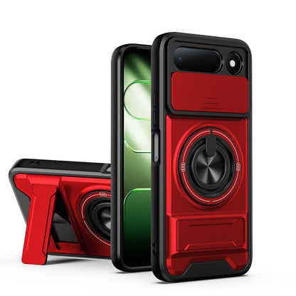 Lens Sliding Window Multifunctional Magnetic Shockproof Phone Case, For Tecno Pova 8 5G, For Tecno Spark 50 5G, For Tecno Pova Curve 2 5G, For Tecno Spark 50 4G, For Tecno Camon 50 Pro 4G, For Tecno Camon 50 4G, For Tecno Spark Go 3                    ...
