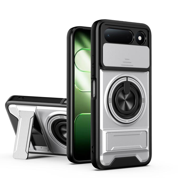 Lens Sliding Window Multifunctional Magnetic Shockproof Phone Case, For Tecno Pova 8 5G, For Tecno Spark 50 5G, For Tecno Pova Curve 2 5G, For Tecno Spark 50 4G, For Tecno Camon 50 Pro 4G, For Tecno Camon 50 4G, For Tecno Spark Go 3                    ...