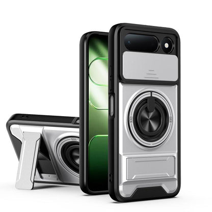 Lens Sliding Window Multifunctional Magnetic Shockproof Phone Case, For Tecno Pova 8 5G, For Tecno Spark 50 5G, For Tecno Pova Curve 2 5G, For Tecno Spark 50 4G, For Tecno Camon 50 Pro 4G, For Tecno Camon 50 4G, For Tecno Spark Go 3                    ...