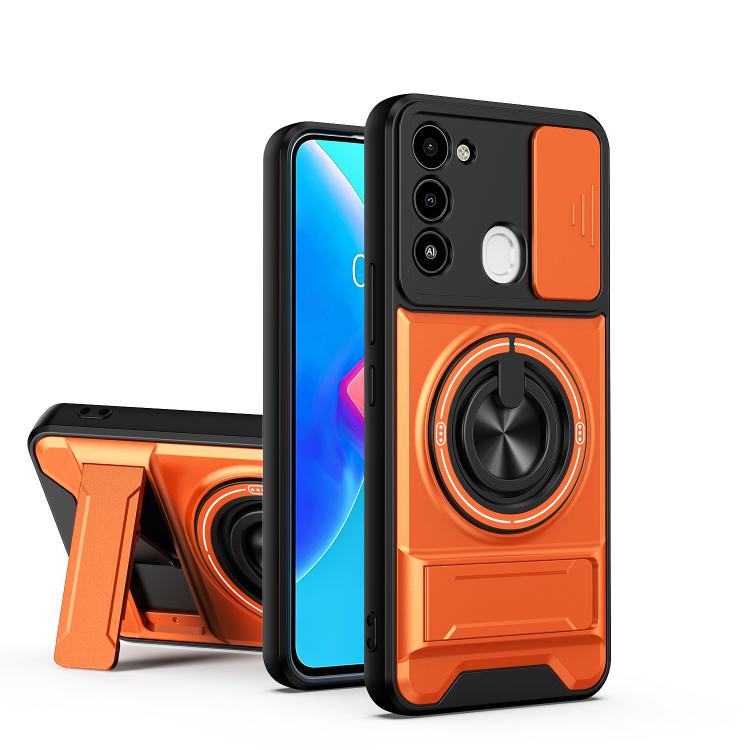 Lens Sliding Window Multifunctional Magnetic Shockproof Phone Case, For Tecno Camon 40 Premier 5G, For Tecno Camon 40 4G, For Tecno Spark 30 Pro 4G, For Tecno Spark 30 4G, For Tecno Spark Go 2025, For Tecno Spark 30C 4G, For Tecno Pova 6 Neo 4G        ...