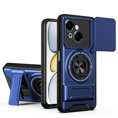 Lens Sliding Window Multifunctional Magnetic Shockproof Phone Case, For Tecno Camon 40 Premier 5G, For Tecno Camon 40 4G, For Tecno Spark 30 Pro 4G, For Tecno Spark 30 4G, For Tecno Spark Go 2025, For Tecno Spark 30C 4G, For Tecno Pova 6 Neo 4G        ...
