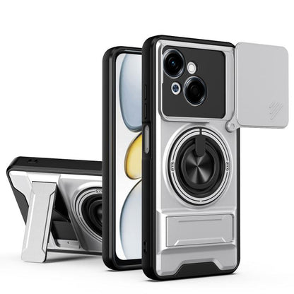 Lens Sliding Window Multifunctional Magnetic Shockproof Phone Case, For Tecno Camon 40 Premier 5G, For Tecno Camon 40 4G, For Tecno Spark 30 Pro 4G, For Tecno Spark 30 4G, For Tecno Spark Go 2025, For Tecno Spark 30C 4G, For Tecno Pova 6 Neo 4G        ...