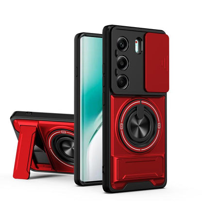 Lens Sliding Window Multifunctional Magnetic Shockproof Phone Case, For Tecno Camon 40 Premier 5G, For Tecno Camon 40 4G, For Tecno Spark 30 Pro 4G, For Tecno Spark 30 4G, For Tecno Spark Go 2025, For Tecno Spark 30C 4G, For Tecno Pova 6 Neo 4G        ...