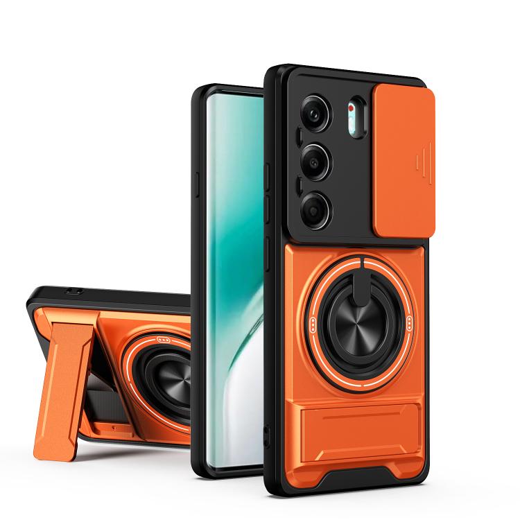 Lens Sliding Window Multifunctional Magnetic Shockproof Phone Case, For Tecno Camon 40 Premier 5G, For Tecno Camon 40 4G, For Tecno Spark 30 Pro 4G, For Tecno Spark 30 4G, For Tecno Spark Go 2025, For Tecno Spark 30C 4G, For Tecno Pova 6 Neo 4G        ...
