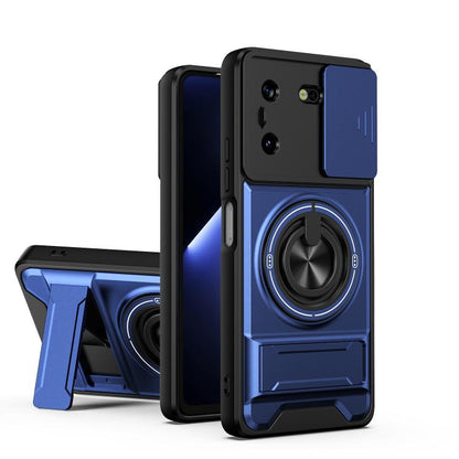 Lens Sliding Window Multifunctional Magnetic Shockproof Phone Case, For Tecno Camon 40 Premier 5G, For Tecno Camon 40 4G, For Tecno Spark 30 Pro 4G, For Tecno Spark 30 4G, For Tecno Spark Go 2025, For Tecno Spark 30C 4G, For Tecno Pova 6 Neo 4G        ...