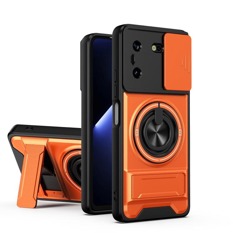 Lens Sliding Window Multifunctional Magnetic Shockproof Phone Case, For Tecno Camon 40 Premier 5G, For Tecno Camon 40 4G, For Tecno Spark 30 Pro 4G, For Tecno Spark 30 4G, For Tecno Spark Go 2025, For Tecno Spark 30C 4G, For Tecno Pova 6 Neo 4G        ...
