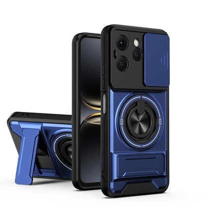 Lens Sliding Window Multifunctional Magnetic Shockproof Phone Case, For Tecno Pova 8 5G, For Tecno Spark 50 5G, For Tecno Pova Curve 2 5G, For Tecno Spark 50 4G, For Tecno Camon 50 Pro 4G, For Tecno Camon 50 4G, For Tecno Spark Go 3                    ...