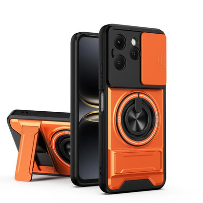 Lens Sliding Window Multifunctional Magnetic Shockproof Phone Case, For Tecno Pova 8 5G, For Tecno Spark 50 5G, For Tecno Pova Curve 2 5G, For Tecno Spark 50 4G, For Tecno Camon 50 Pro 4G, For Tecno Camon 50 4G, For Tecno Spark Go 3                    ...