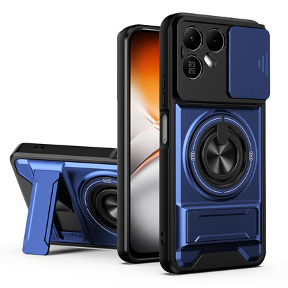 Lens Sliding Window Multifunctional Magnetic Shockproof Phone Case, For Tecno Pova 8 5G, For Tecno Spark 50 5G, For Tecno Pova Curve 2 5G, For Tecno Spark 50 4G, For Tecno Camon 50 Pro 4G, For Tecno Camon 50 4G, For Tecno Spark Go 3                    ...