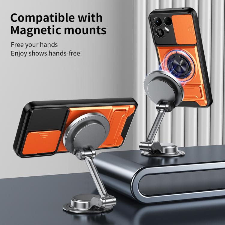 Lens Sliding Window Multifunctional Magnetic Shockproof Phone Case, For Tecno Pova 8 5G, For Tecno Spark 50 5G, For Tecno Pova Curve 2 5G, For Tecno Spark 50 4G, For Tecno Camon 50 Pro 4G, For Tecno Camon 50 4G, For Tecno Spark Go 3                    ...