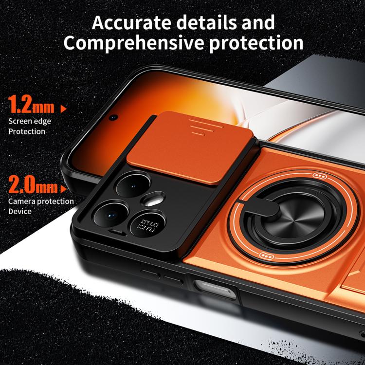 Lens Sliding Window Multifunctional Magnetic Shockproof Phone Case, For Tecno Pova 8 5G, For Tecno Spark 50 5G, For Tecno Pova Curve 2 5G, For Tecno Spark 50 4G, For Tecno Camon 50 Pro 4G, For Tecno Camon 50 4G, For Tecno Spark Go 3                    ...