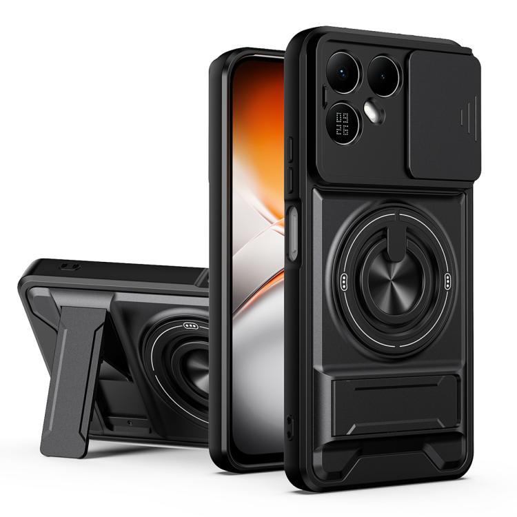 Lens Sliding Window Multifunctional Magnetic Shockproof Phone Case, For Tecno Pova 8 5G, For Tecno Spark 50 5G, For Tecno Pova Curve 2 5G, For Tecno Spark 50 4G, For Tecno Camon 50 Pro 4G, For Tecno Camon 50 4G, For Tecno Spark Go 3                    ...