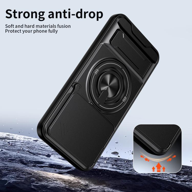 Lens Sliding Window Multifunctional Magnetic Shockproof Phone Case, For Tecno Pova 8 Pro 5G, For Tecno Pova 8 5G, For Tecno Spark 50 5G, For Tecno Pova Curve 2 5G, For Tecno Spark 50 4G, For Tecno Camon 50 Pro 4G, For Tecno Camon 50 4G                 ...