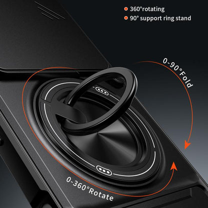 Lens Sliding Window Multifunctional Magnetic Shockproof Phone Case, For Tecno Pova 8 Pro 5G, For Tecno Pova 8 5G, For Tecno Spark 50 5G, For Tecno Pova Curve 2 5G, For Tecno Spark 50 4G, For Tecno Camon 50 Pro 4G, For Tecno Camon 50 4G                 ...