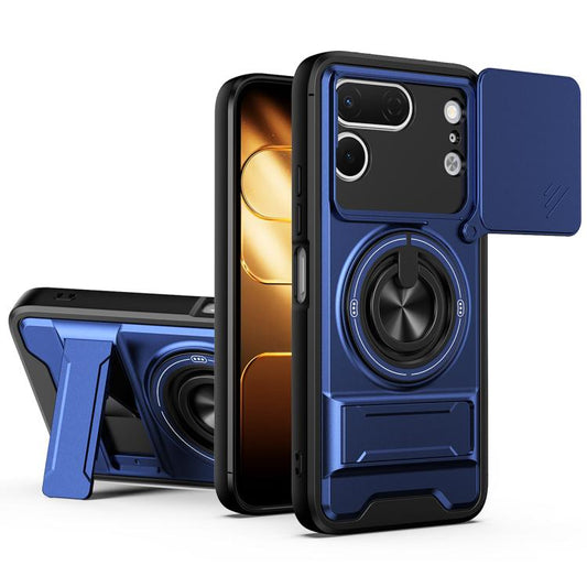 Lens Sliding Window Multifunctional Magnetic Shockproof Phone Case, For Tecno Spark 50 Pro 4G, For Tecno Pova 8 Pro 5G, For Tecno Pova 8 5G, For Tecno Spark 50 5G, For Tecno Pova Curve 2 5G, For Tecno Spark 50 4G, For Tecno Camon 50 Pro 4G             ...