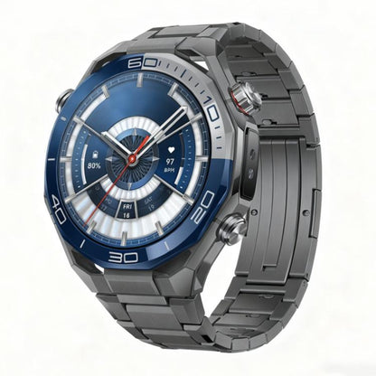 Folding Buckle Detachable Titanium Alloy Watch Band, 22mm