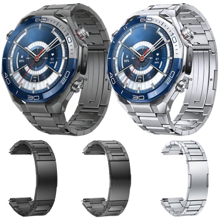 Folding Buckle Detachable Titanium Alloy Watch Band, 22mm