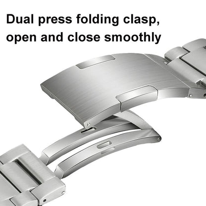 Folding Buckle Detachable Titanium Alloy Watch Band, 22mm
