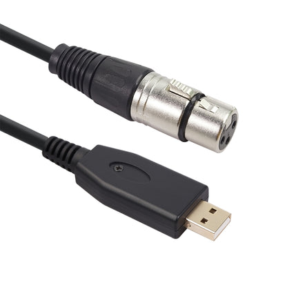 US18 USB to XLR Female Microphone Recording Cable, 2m, 3m