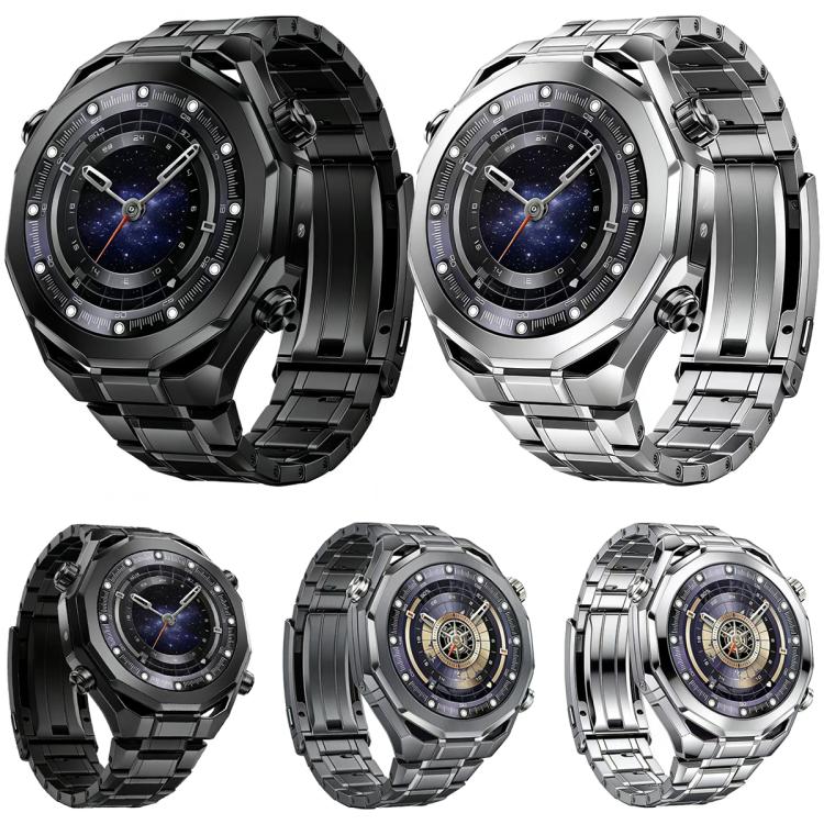 Five Beads Adjustable Buckle Detachable Titanium Alloy Watch Band, 22mm