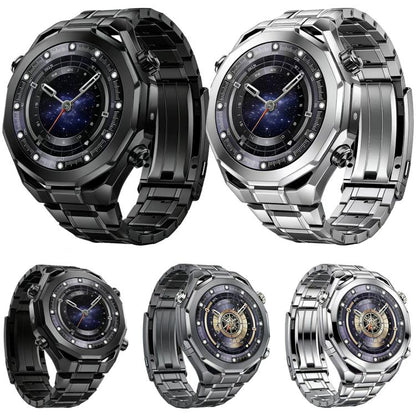 Five Beads Adjustable Buckle Detachable Titanium Alloy Watch Band, 22mm