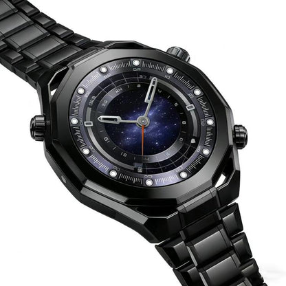 Five Beads Adjustable Buckle Detachable Titanium Alloy Watch Band, 22mm