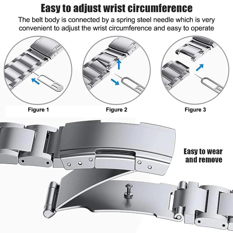 Three Beads Turtle Buckle Titanium Alloy Watch Band, For Xiaomi Band 10 Pro / Redmi Watch 6 / 5