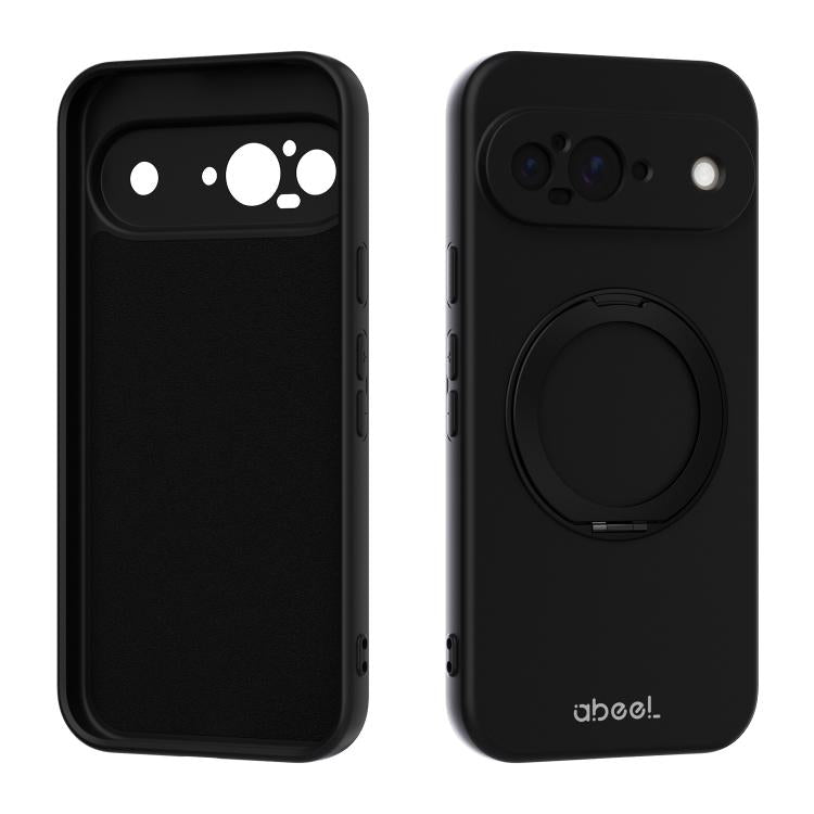 ABEEL Skin-friendly Feel Magnetic Liquid Silicone Phone Case with Holder, For Google Pixel 10a, For Google Pixel 10 Pro XL, For Google Pixel 10 / 10 Pro, For Google Pixel 9a, For Google Pixel 9 Pro XL, For Google Pixel 9 Pro, For Google Pixel 9