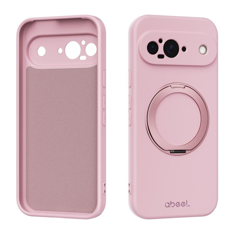 ABEEL Skin-friendly Feel Magnetic Liquid Silicone Phone Case with Holder, For Google Pixel 10a, For Google Pixel 10 Pro XL, For Google Pixel 10 / 10 Pro, For Google Pixel 9a, For Google Pixel 9 Pro XL, For Google Pixel 9 Pro, For Google Pixel 9