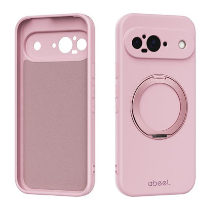 ABEEL Skin-friendly Feel Magnetic Liquid Silicone Phone Case with Holder, For Google Pixel 10a, For Google Pixel 10 Pro XL, For Google Pixel 10 / 10 Pro, For Google Pixel 9a, For Google Pixel 9 Pro XL, For Google Pixel 9 Pro, For Google Pixel 9