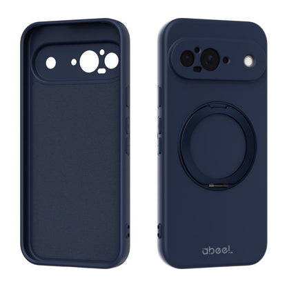 ABEEL Skin-friendly Feel Magnetic Liquid Silicone Phone Case with Holder, For Google Pixel 10a, For Google Pixel 10 Pro XL, For Google Pixel 10 / 10 Pro, For Google Pixel 9a, For Google Pixel 9 Pro XL, For Google Pixel 9 Pro, For Google Pixel 9