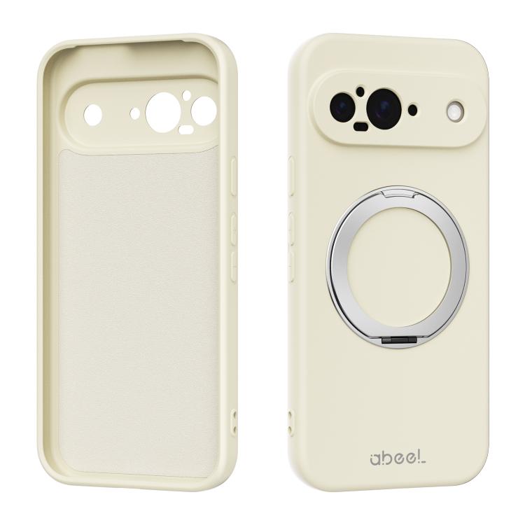 ABEEL Skin-friendly Feel Magnetic Liquid Silicone Phone Case with Holder, For Google Pixel 10a, For Google Pixel 10 Pro XL, For Google Pixel 10 / 10 Pro, For Google Pixel 9a, For Google Pixel 9 Pro XL, For Google Pixel 9 Pro, For Google Pixel 9
