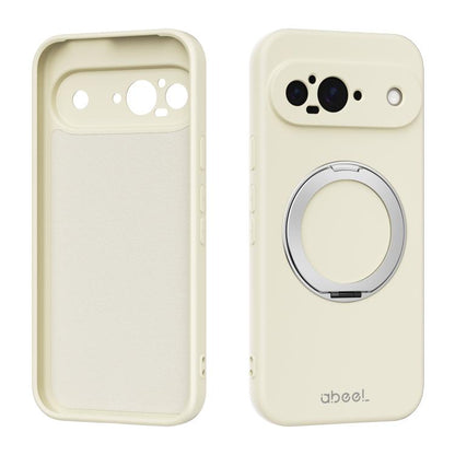 ABEEL Skin-friendly Feel Magnetic Liquid Silicone Phone Case with Holder, For Google Pixel 10a, For Google Pixel 10 Pro XL, For Google Pixel 10 / 10 Pro, For Google Pixel 9a, For Google Pixel 9 Pro XL, For Google Pixel 9 Pro, For Google Pixel 9