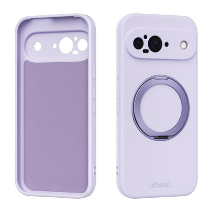 ABEEL Skin-friendly Feel Magnetic Liquid Silicone Phone Case with Holder, For Google Pixel 10a, For Google Pixel 10 Pro XL, For Google Pixel 10 / 10 Pro, For Google Pixel 9a, For Google Pixel 9 Pro XL, For Google Pixel 9 Pro, For Google Pixel 9