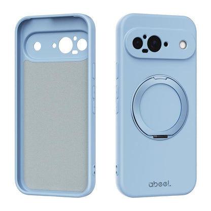 ABEEL Skin-friendly Feel Magnetic Liquid Silicone Phone Case with Holder, For Google Pixel 10a, For Google Pixel 10 Pro XL, For Google Pixel 10 / 10 Pro, For Google Pixel 9a, For Google Pixel 9 Pro XL, For Google Pixel 9 Pro, For Google Pixel 9