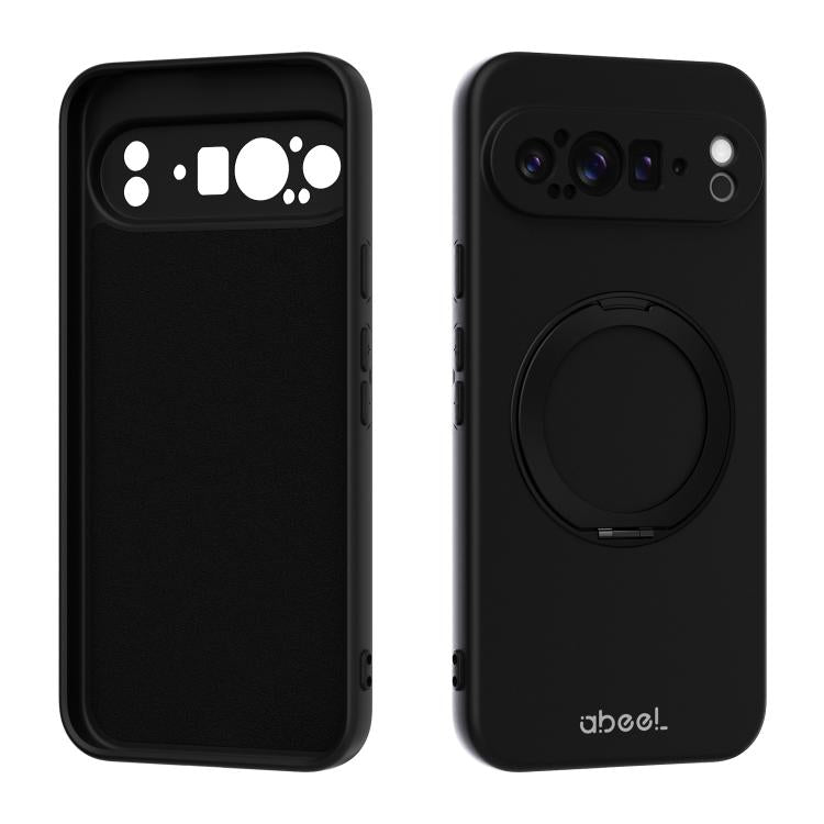ABEEL Skin-friendly Feel Magnetic Liquid Silicone Phone Case with Holder, For Google Pixel 10a, For Google Pixel 10 Pro XL, For Google Pixel 10 / 10 Pro, For Google Pixel 9a, For Google Pixel 9 Pro XL, For Google Pixel 9 Pro, For Google Pixel 9
