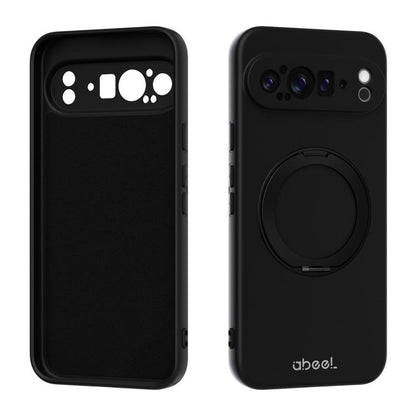 ABEEL Skin-friendly Feel Magnetic Liquid Silicone Phone Case with Holder, For Google Pixel 10a, For Google Pixel 10 Pro XL, For Google Pixel 10 / 10 Pro, For Google Pixel 9a, For Google Pixel 9 Pro XL, For Google Pixel 9 Pro, For Google Pixel 9