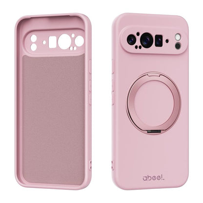 ABEEL Skin-friendly Feel Magnetic Liquid Silicone Phone Case with Holder, For Google Pixel 10a, For Google Pixel 10 Pro XL, For Google Pixel 10 / 10 Pro, For Google Pixel 9a, For Google Pixel 9 Pro XL, For Google Pixel 9 Pro, For Google Pixel 9