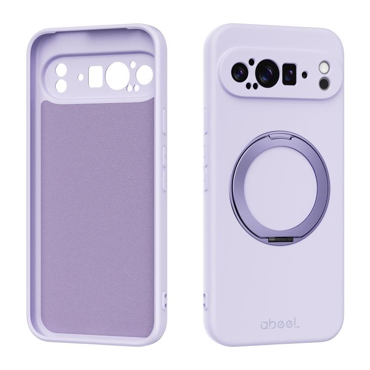 ABEEL Skin-friendly Feel Magnetic Liquid Silicone Phone Case with Holder, For Google Pixel 10a, For Google Pixel 10 Pro XL, For Google Pixel 10 / 10 Pro, For Google Pixel 9a, For Google Pixel 9 Pro XL, For Google Pixel 9 Pro, For Google Pixel 9