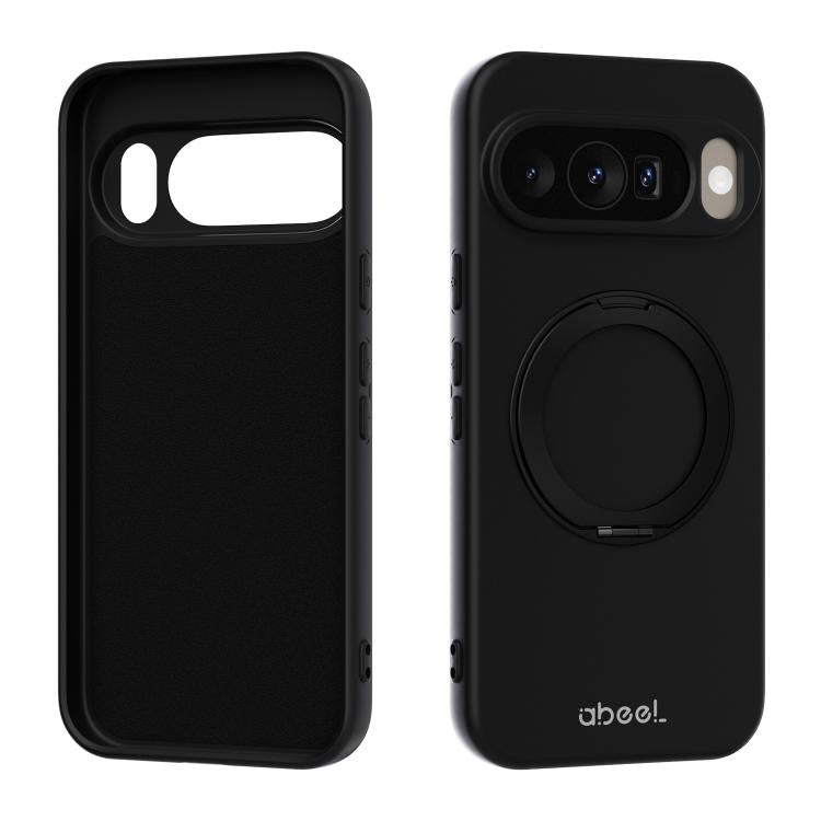 ABEEL Skin-friendly Feel Magnetic Liquid Silicone Phone Case with Holder, For Google Pixel 10a, For Google Pixel 10 Pro XL, For Google Pixel 10 / 10 Pro, For Google Pixel 9a, For Google Pixel 9 Pro XL, For Google Pixel 9 Pro, For Google Pixel 9