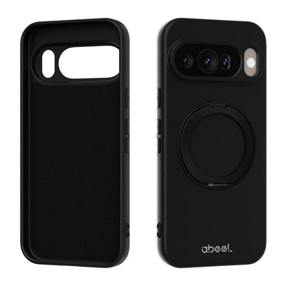ABEEL Skin-friendly Feel Magnetic Liquid Silicone Phone Case with Holder, For Google Pixel 10a, For Google Pixel 10 Pro XL, For Google Pixel 10 / 10 Pro, For Google Pixel 9a, For Google Pixel 9 Pro XL, For Google Pixel 9 Pro, For Google Pixel 9