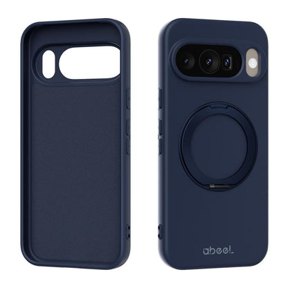 ABEEL Skin-friendly Feel Magnetic Liquid Silicone Phone Case with Holder, For Google Pixel 10a, For Google Pixel 10 Pro XL, For Google Pixel 10 / 10 Pro, For Google Pixel 9a, For Google Pixel 9 Pro XL, For Google Pixel 9 Pro, For Google Pixel 9