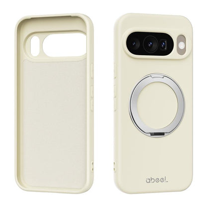 ABEEL Skin-friendly Feel Magnetic Liquid Silicone Phone Case with Holder, For Google Pixel 10a, For Google Pixel 10 Pro XL, For Google Pixel 10 / 10 Pro, For Google Pixel 9a, For Google Pixel 9 Pro XL, For Google Pixel 9 Pro, For Google Pixel 9