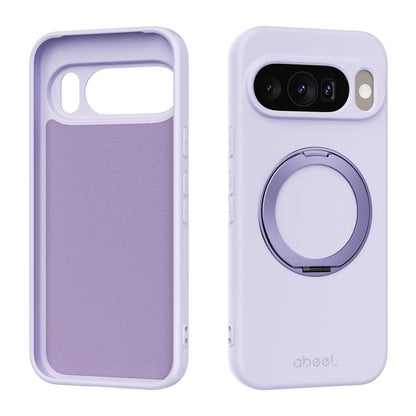 ABEEL Skin-friendly Feel Magnetic Liquid Silicone Phone Case with Holder, For Google Pixel 10a, For Google Pixel 10 Pro XL, For Google Pixel 10 / 10 Pro, For Google Pixel 9a, For Google Pixel 9 Pro XL, For Google Pixel 9 Pro, For Google Pixel 9