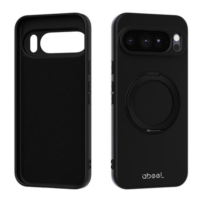 ABEEL Skin-friendly Feel Magnetic Liquid Silicone Phone Case with Holder, For Google Pixel 10a, For Google Pixel 10 Pro XL, For Google Pixel 10 / 10 Pro, For Google Pixel 9a, For Google Pixel 9 Pro XL, For Google Pixel 9 Pro, For Google Pixel 9