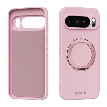 ABEEL Skin-friendly Feel Magnetic Liquid Silicone Phone Case with Holder, For Google Pixel 10a, For Google Pixel 10 Pro XL, For Google Pixel 10 / 10 Pro, For Google Pixel 9a, For Google Pixel 9 Pro XL, For Google Pixel 9 Pro, For Google Pixel 9