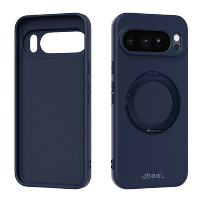 ABEEL Skin-friendly Feel Magnetic Liquid Silicone Phone Case with Holder, For Google Pixel 10a, For Google Pixel 10 Pro XL, For Google Pixel 10 / 10 Pro, For Google Pixel 9a, For Google Pixel 9 Pro XL, For Google Pixel 9 Pro, For Google Pixel 9
