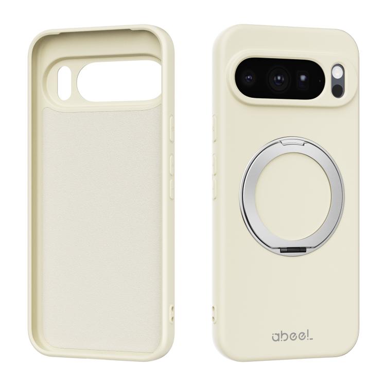 ABEEL Skin-friendly Feel Magnetic Liquid Silicone Phone Case with Holder, For Google Pixel 10a, For Google Pixel 10 Pro XL, For Google Pixel 10 / 10 Pro, For Google Pixel 9a, For Google Pixel 9 Pro XL, For Google Pixel 9 Pro, For Google Pixel 9