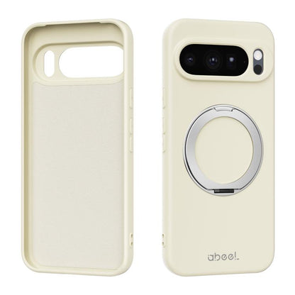 ABEEL Skin-friendly Feel Magnetic Liquid Silicone Phone Case with Holder, For Google Pixel 10a, For Google Pixel 10 Pro XL, For Google Pixel 10 / 10 Pro, For Google Pixel 9a, For Google Pixel 9 Pro XL, For Google Pixel 9 Pro, For Google Pixel 9